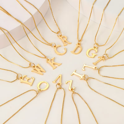 Love Letter Initial Necklace | Gold