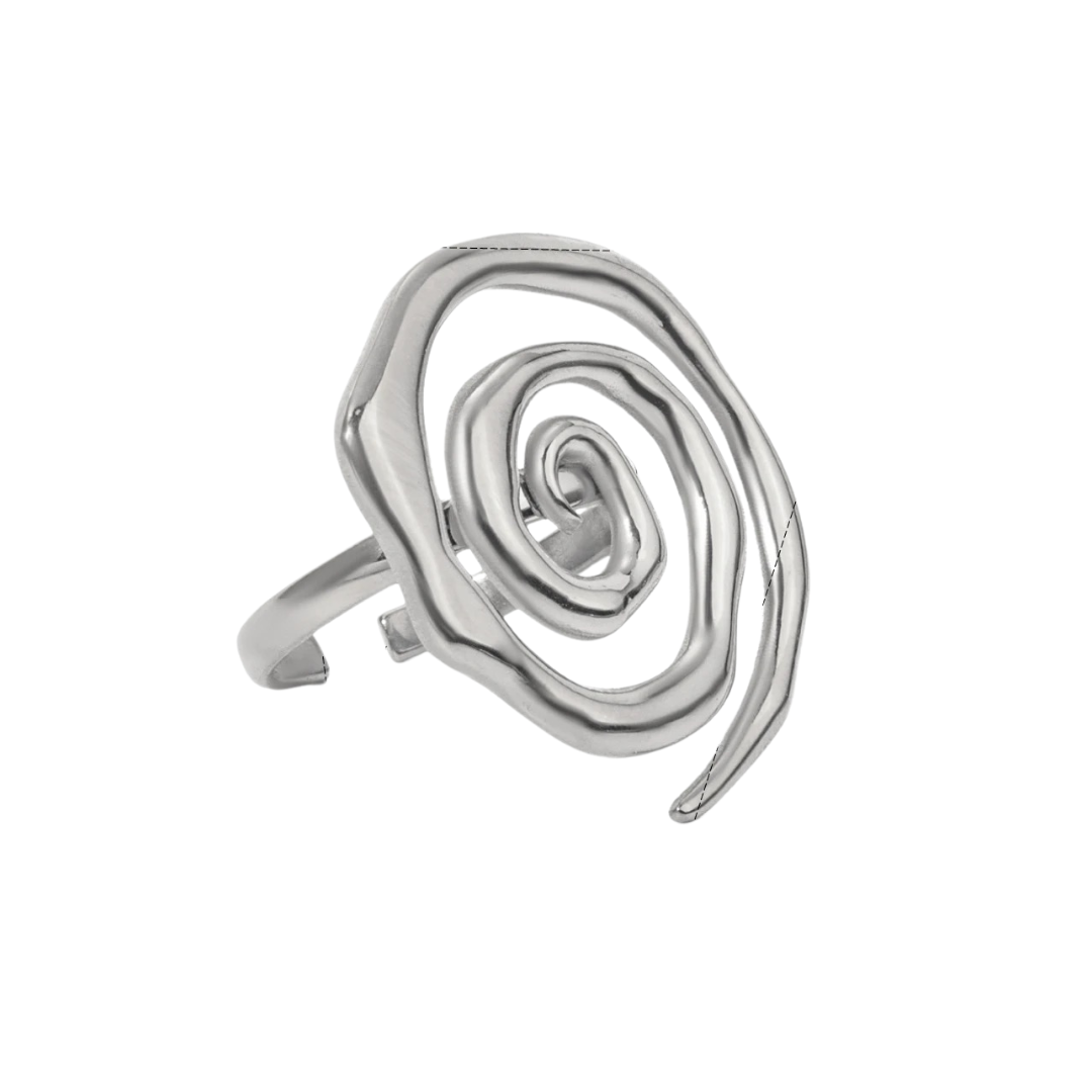 Silver Spiral Ring