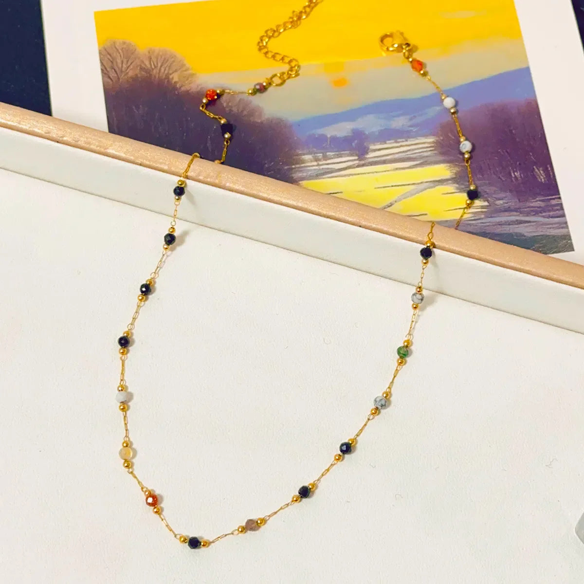 Luna Midnight Stone Necklace