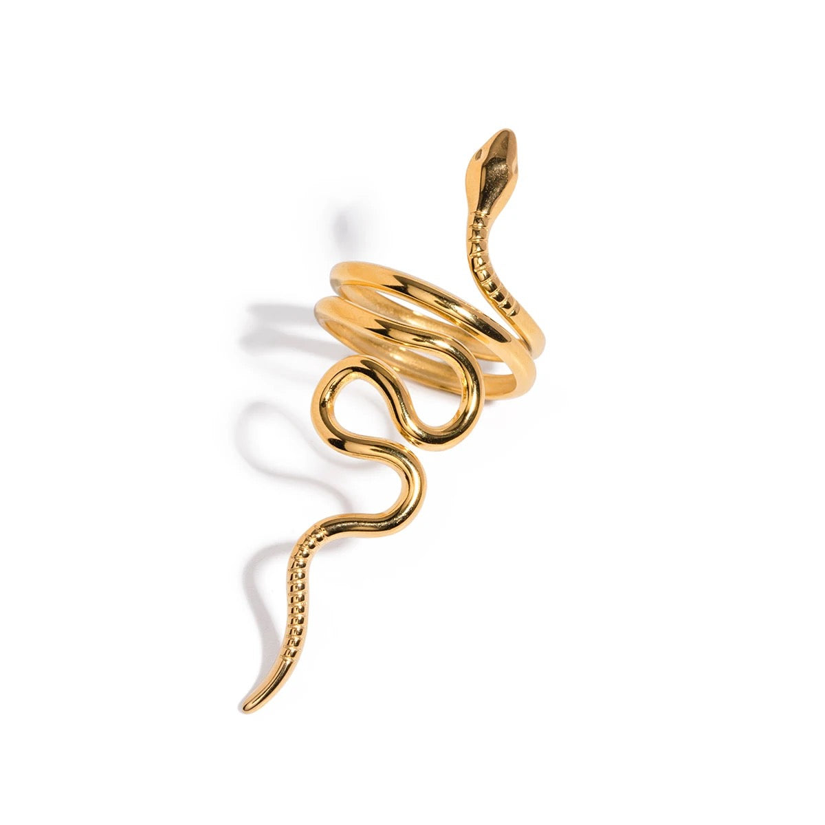 Adjustable Gold Serpent Ring