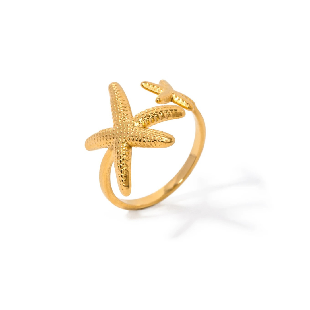 Adjustable Starfish Ring