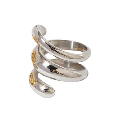 Silver Spiral Ring