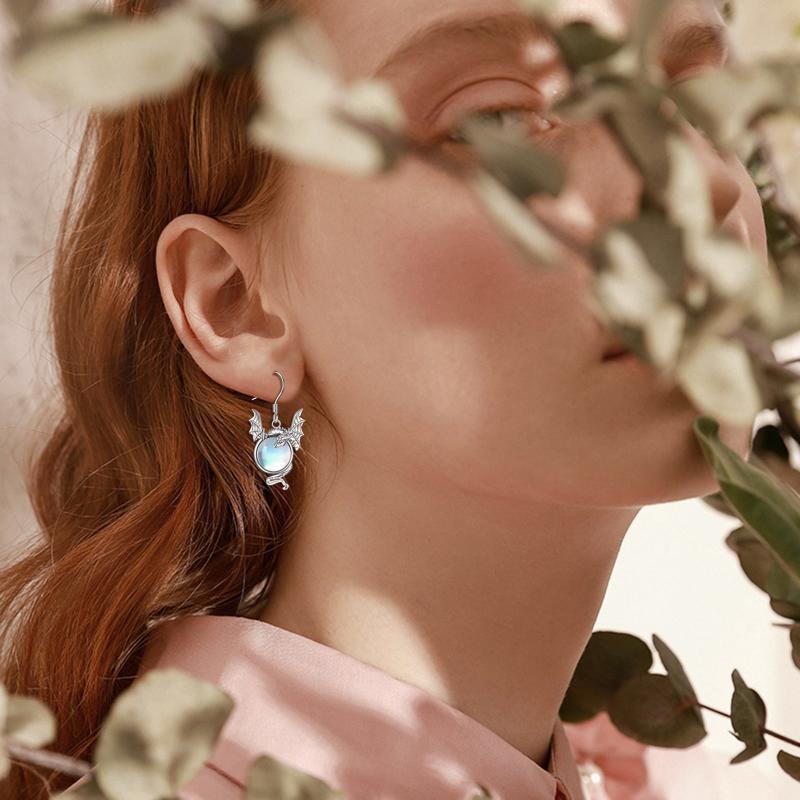 Brunhilde Moonstone Earring