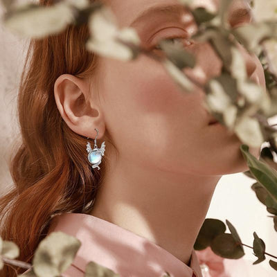 Brunhilde Moonstone Earring