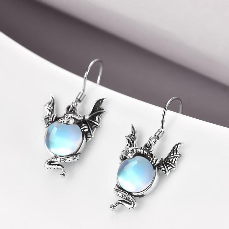 Brunhilde Moonstone Earring