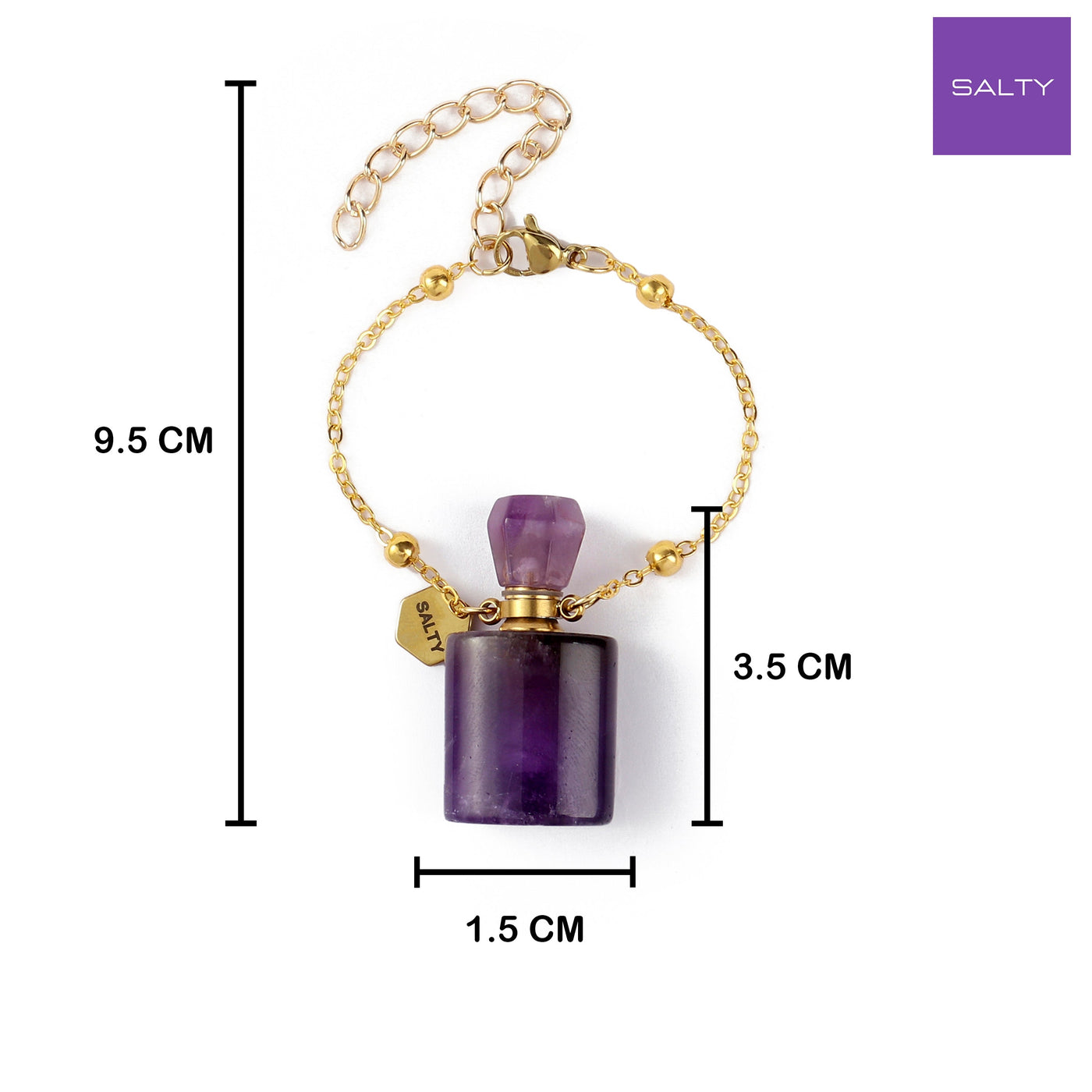 Sugilite Perfume Bottle Charm