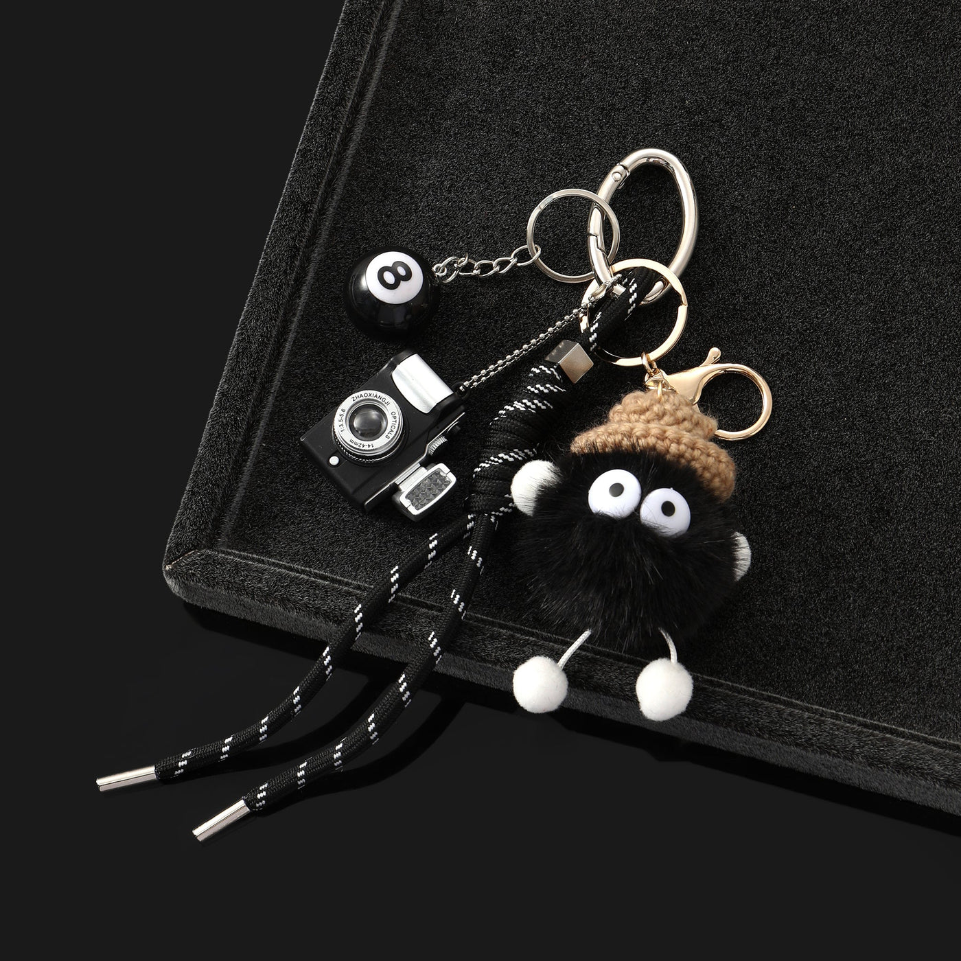 Mini Magic 8-Ball Crochet Beauty Bag Charm