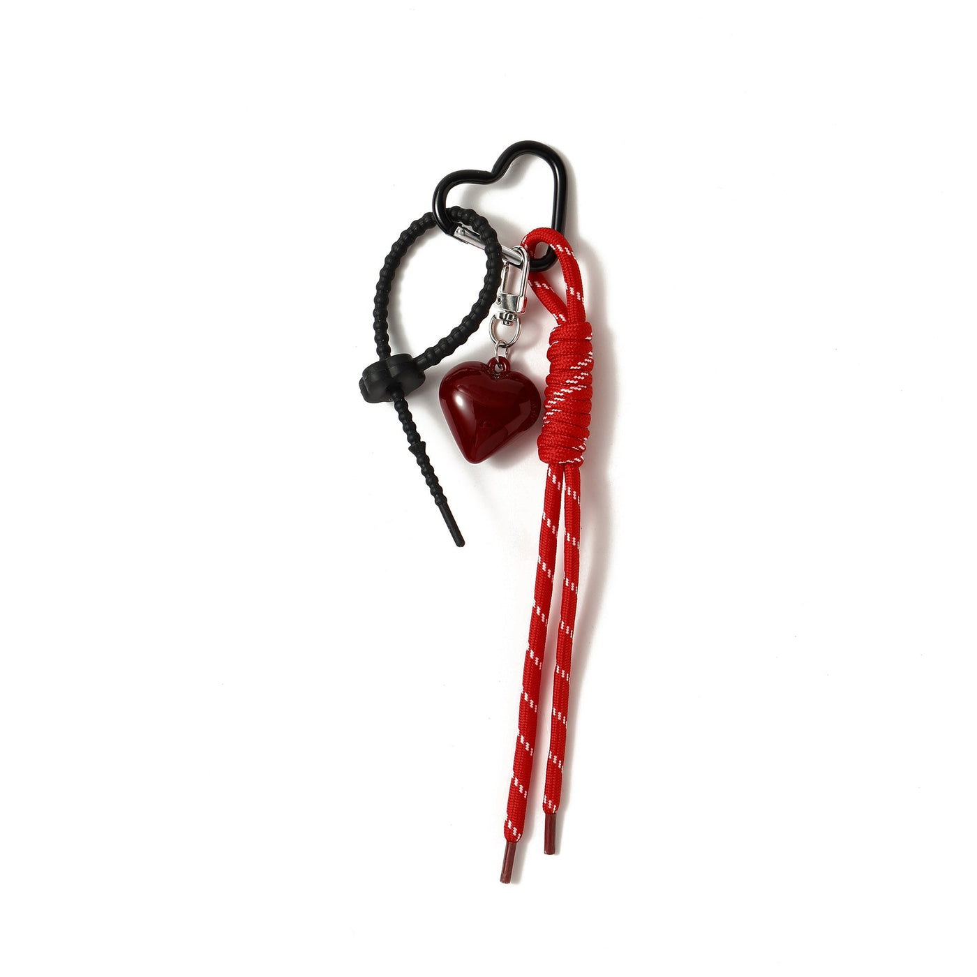 Glossy Red Heart Bag Charm