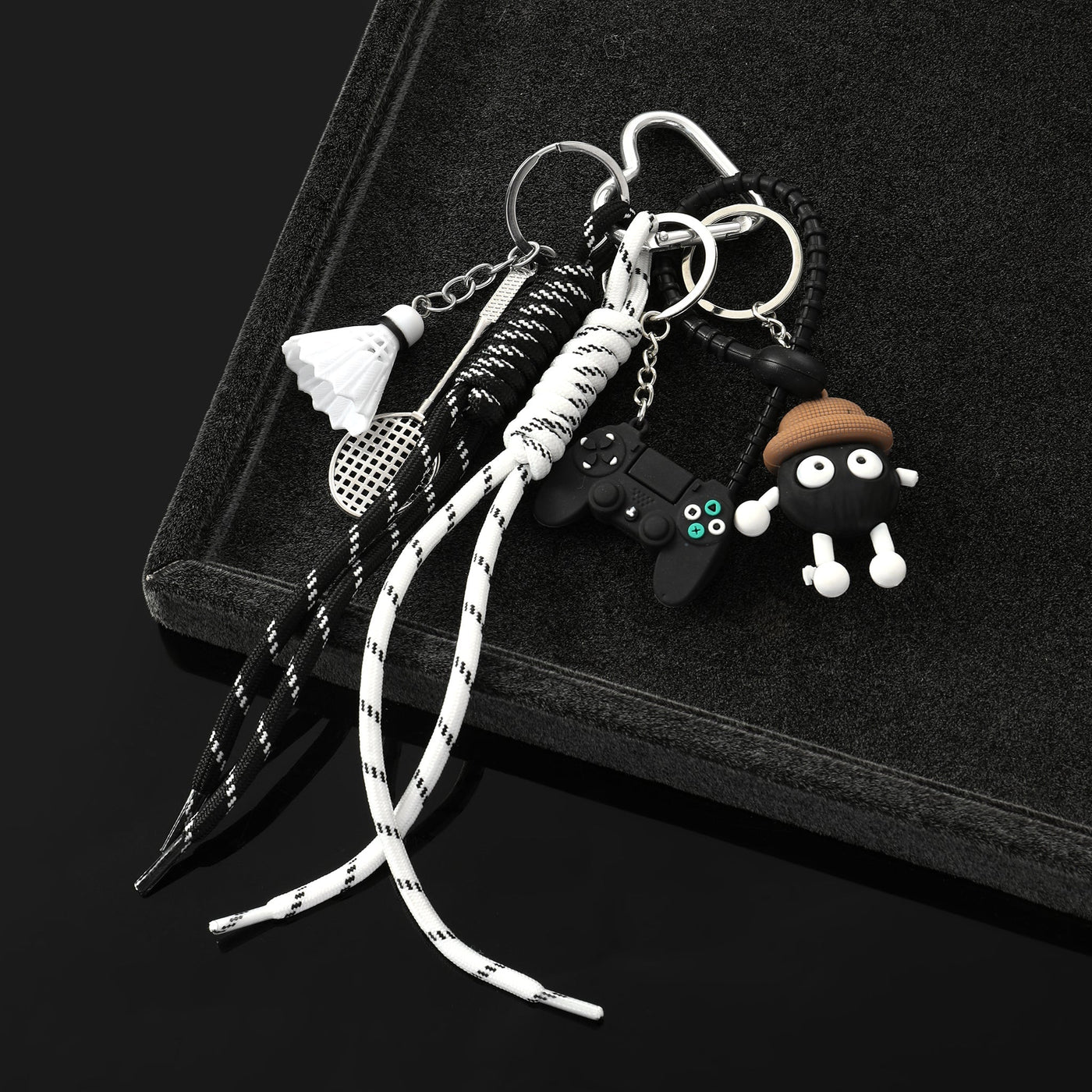 Cute Crochet Black Monster Bag Charm