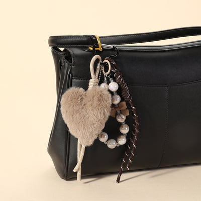 Heart, Beads & Lace Trio Bag Charm