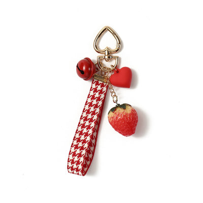 Hearts & Starwberry Purse Charm