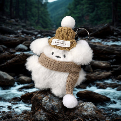 Plush Snowbark Dog Bag Charm