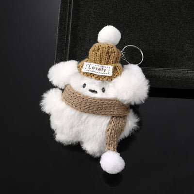Plush Snowbark Dog Bag Charm