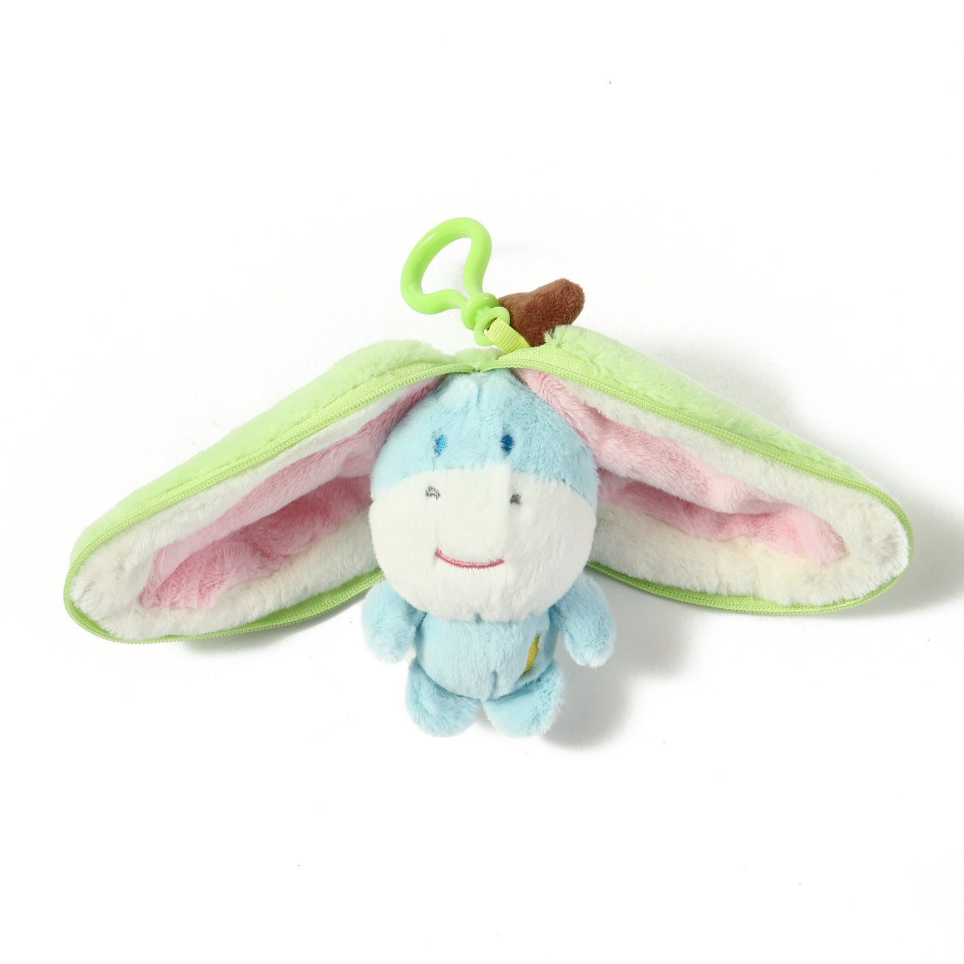 Kawaii Hideaway Plushy Zipper Bag Charm