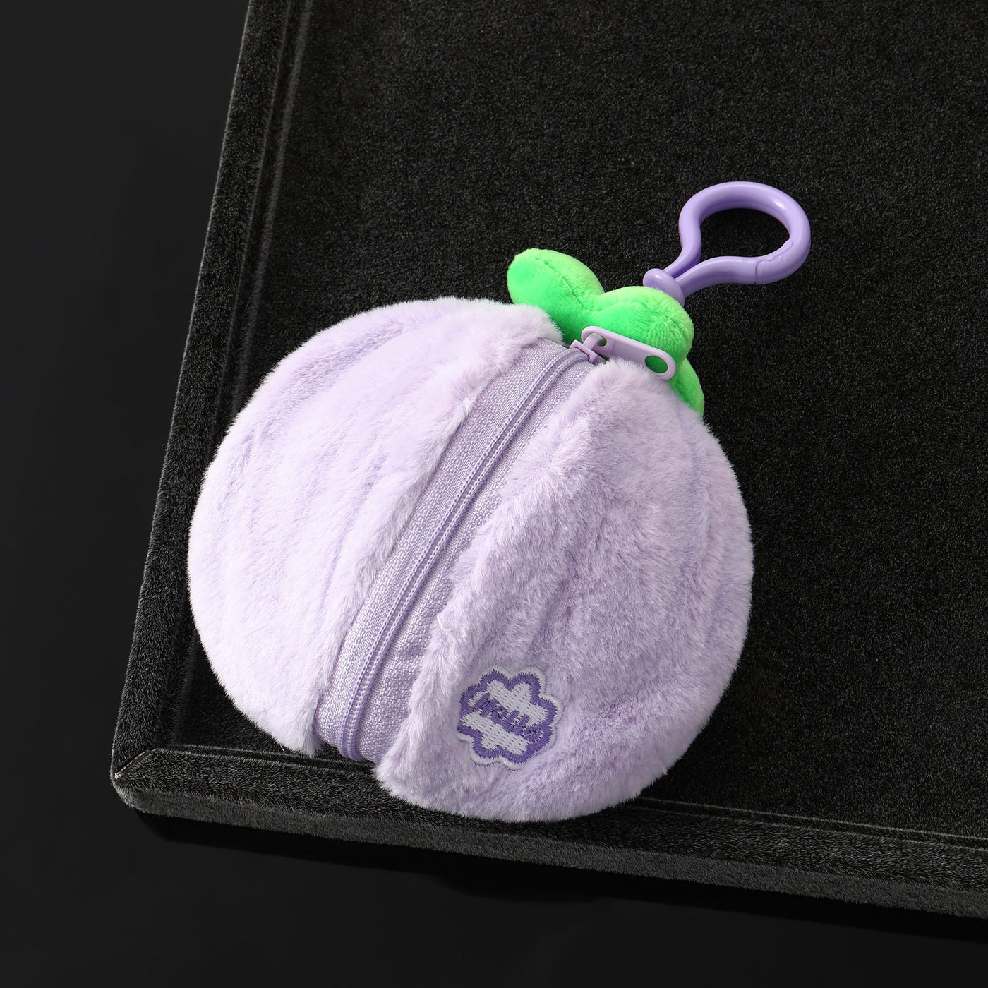 Mini Furry Zipper Pouch Bag Charm