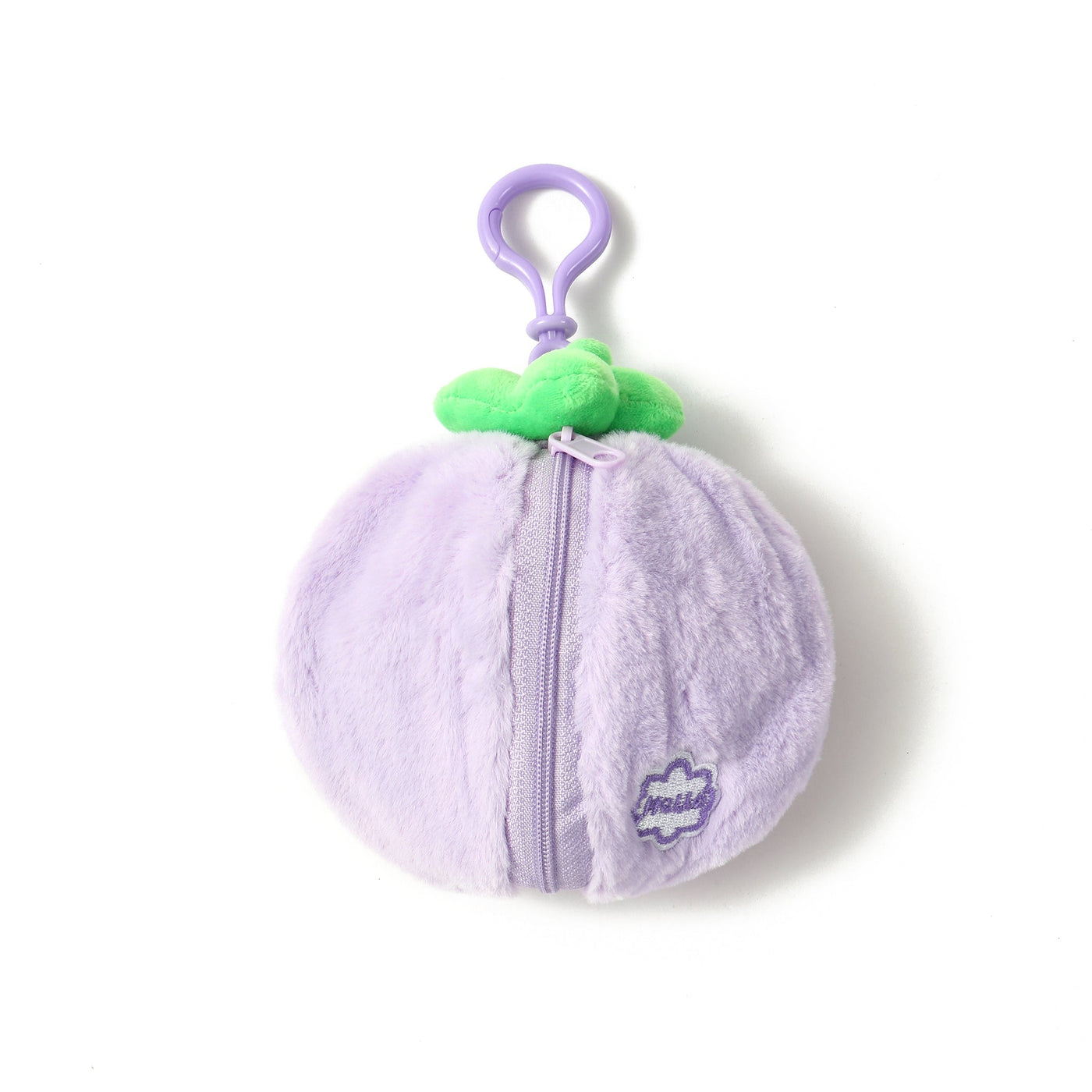 Mini Furry Zipper Pouch Bag Charm