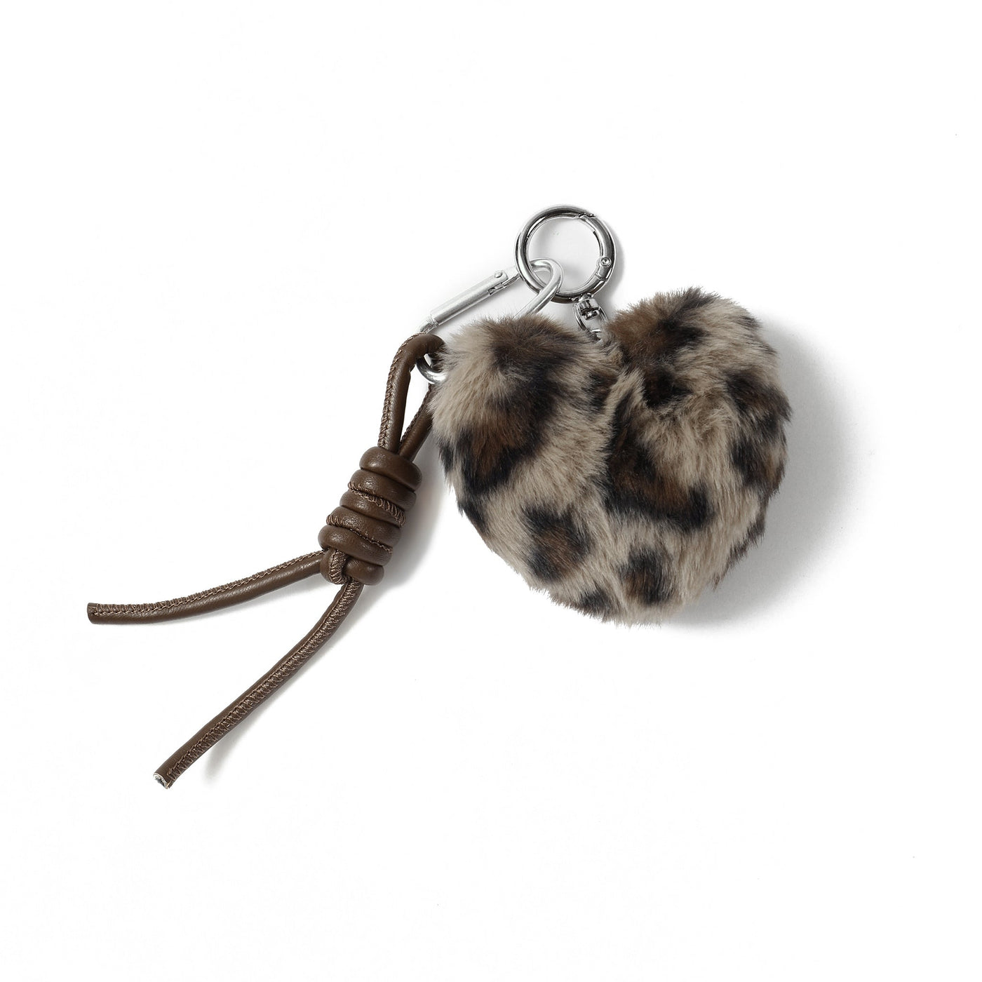 Fur Heart Bag Charm