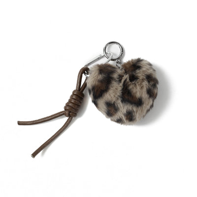 Fur Heart Bag Charm