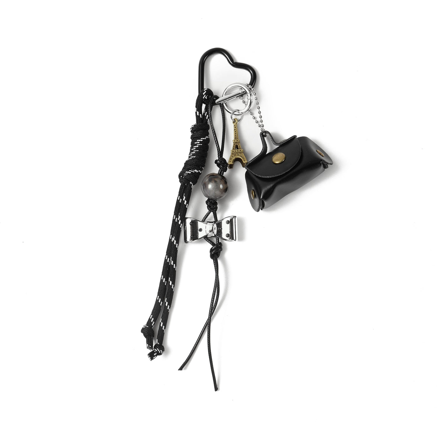 The Flap Mini Purse Charm - Black