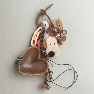 Multi Charm Puppy Handbag Accessories