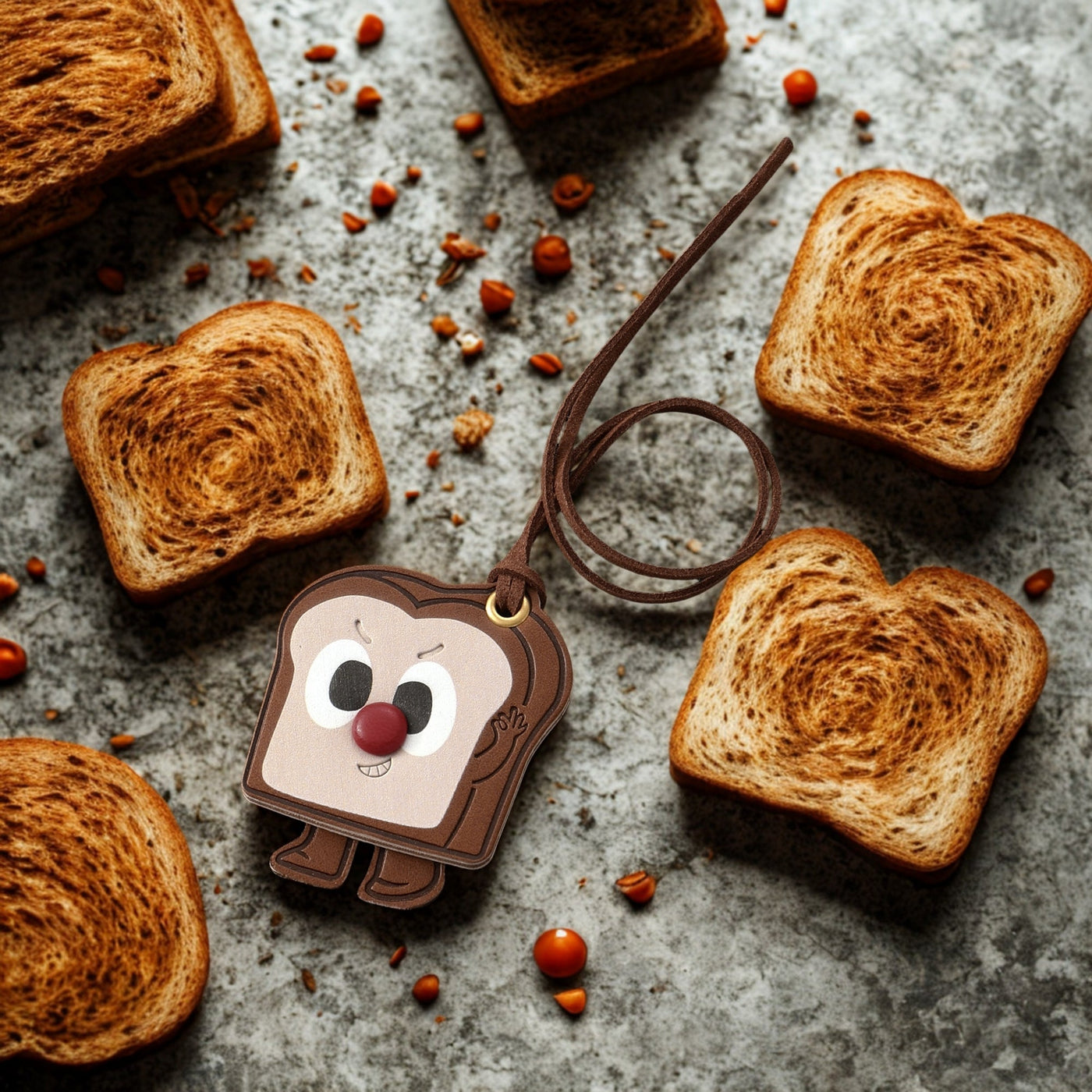 Toast Bread Handbag & Purse Charm