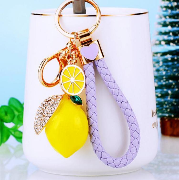 Zestie Lemon Bag Charm - Purple