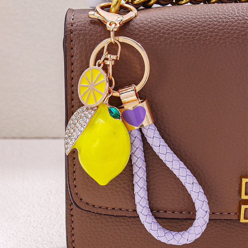 Zestie Lemon Bag Charm - Purple