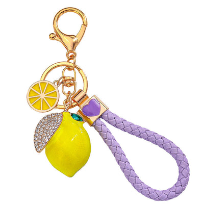 Zestie Lemon Bag Charm - Purple
