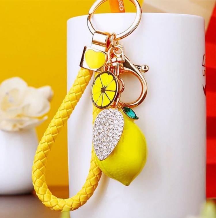 Zestie Lemon Bag Charm - Yellow