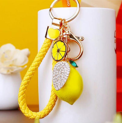 Zestie Lemon Bag Charm - Yellow