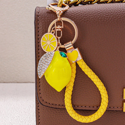 Zestie Lemon Bag Charm - Yellow