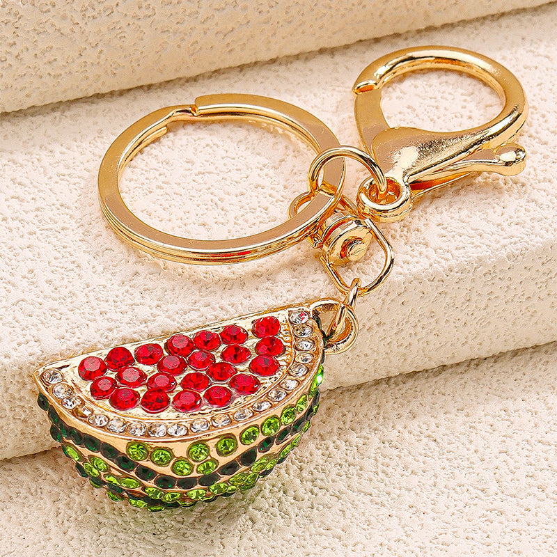 Watermelon Gold Bag Charm