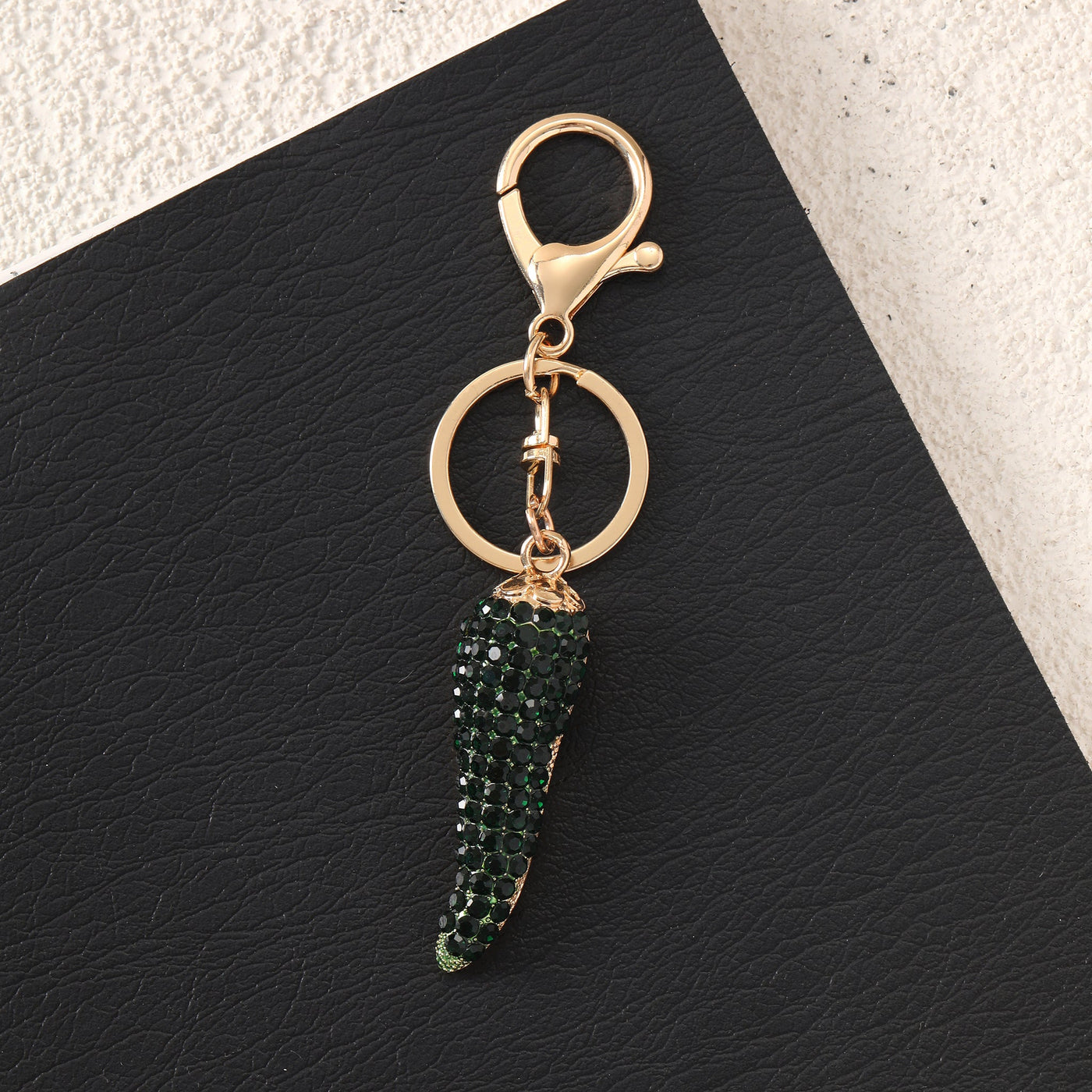 Studded Green Chilly Bag and Purse Charm