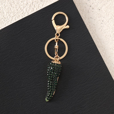 Studded Green Chilly Bag and Purse Charm