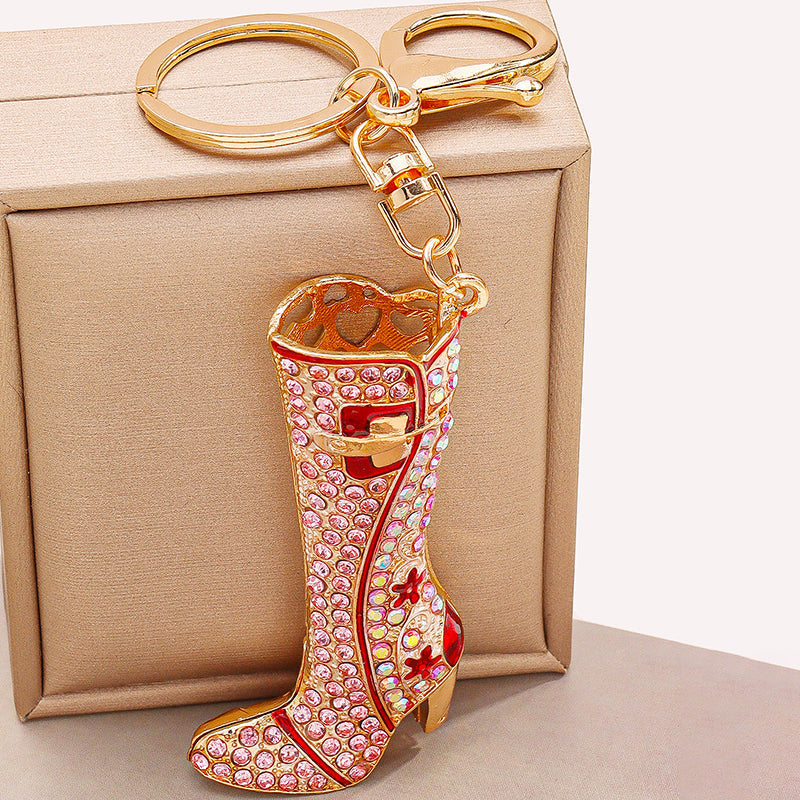 Studed Pink Boot Bag Charm for Girls