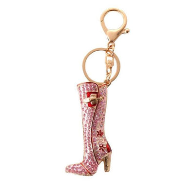 Studed Pink Boot Bag Charm for Girls
