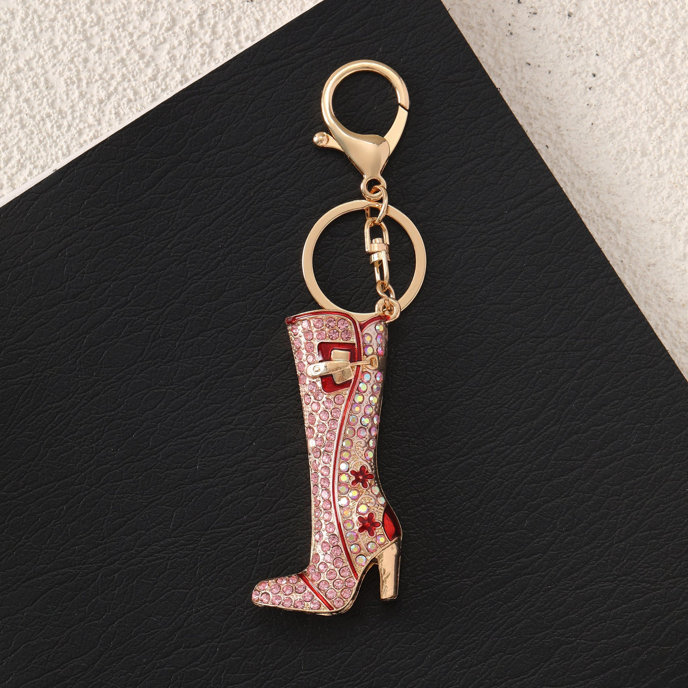 Studed Pink Boot Bag Charm for Girls