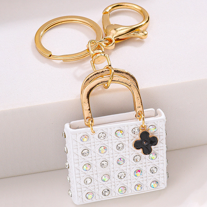 Studded Handbag Themed Bag Charm