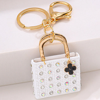 Studded Handbag Themed Bag Charm
