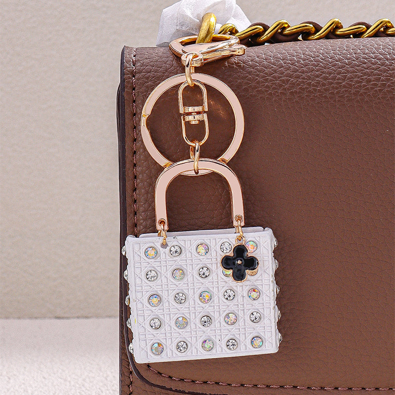 Studded Handbag Themed Bag Charm