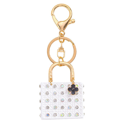 Studded Handbag Themed Bag Charm