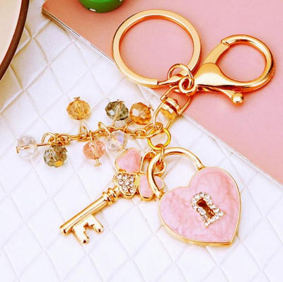 Key to My Heart Tassel Bag charm