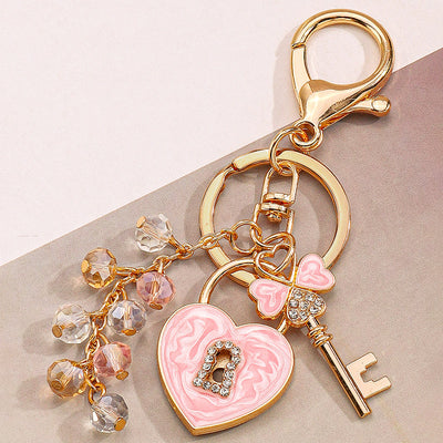 Key to My Heart Tassel Bag charm