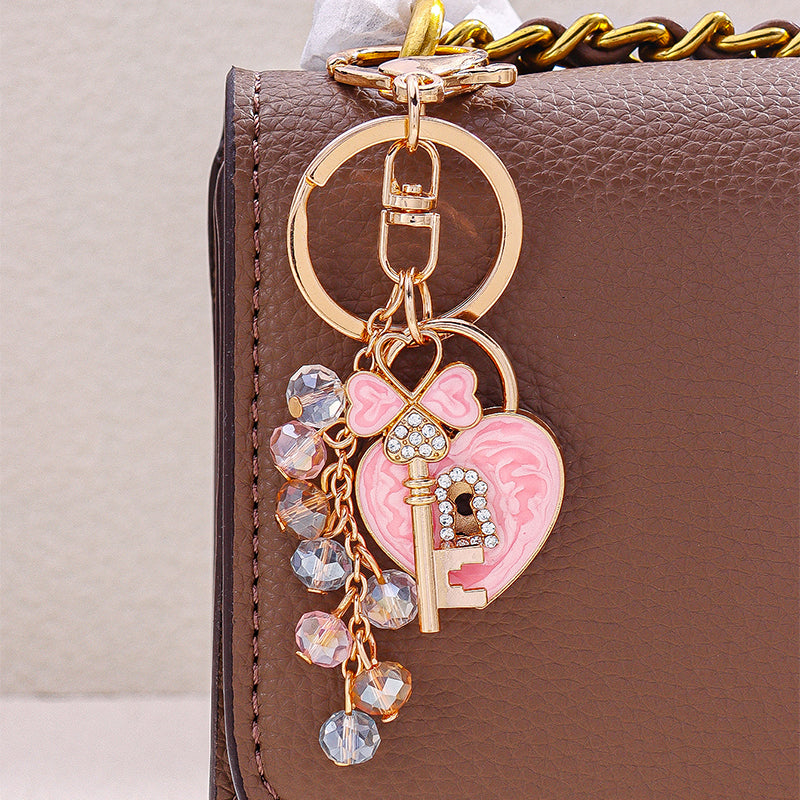 Key to My Heart Tassel Bag charm
