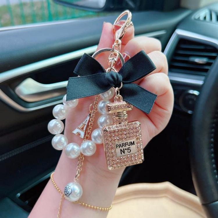 N5 Perfume Inspired Pearl Bag Charm