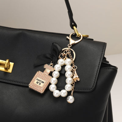 N5 Perfume Inspired Pearl Bag Charm
