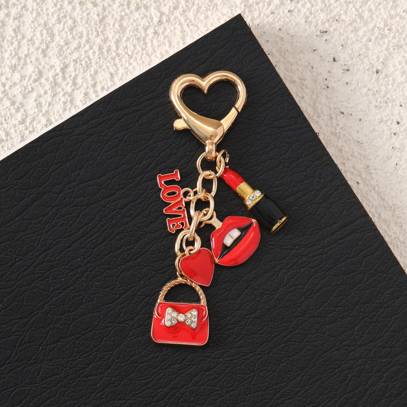 All Things Red Beauty Bag Charm