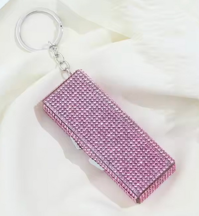 Pink Rhinestone Mini Organiser Bagpack Charm