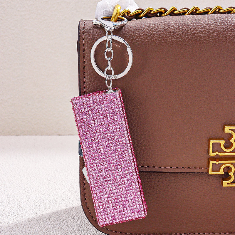 Pink Rhinestone Mini Organiser Bagpack Charm