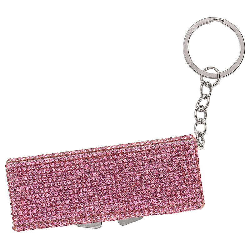 Pink Rhinestone Mini Organiser Bagpack Charm